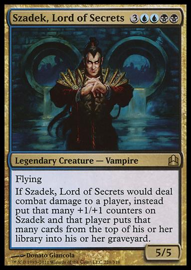 Magic the Gathering: Commander (Base Set) card 228 Szadek, Lord of Secrets
