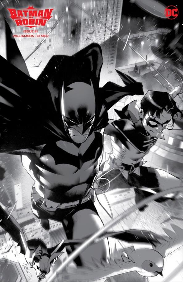 Batman and Robin (2023) issue 1-G Simone Di Meo 1:100 B&W Cardstock Cover