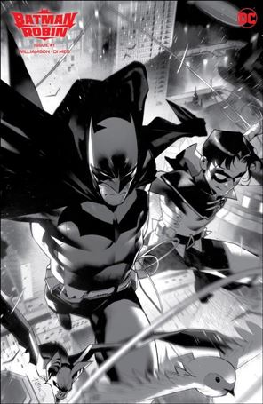 Batman and Robin (2023) issue 1-G Simone Di Meo 1:100 B&W Cardstock Cover