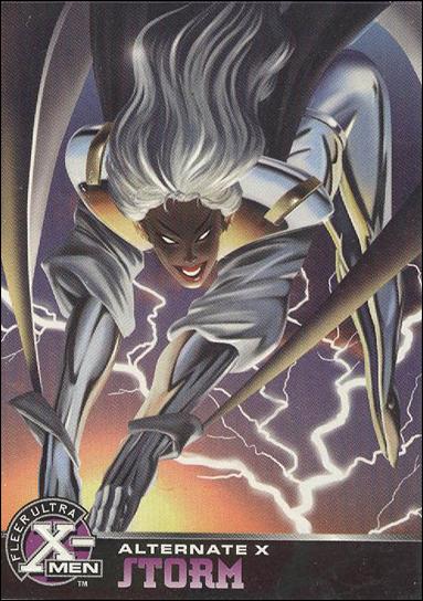 1996 Fleer Ultra X-Men All Chromium (Alternate X Embossed Subset) card 17 Storm