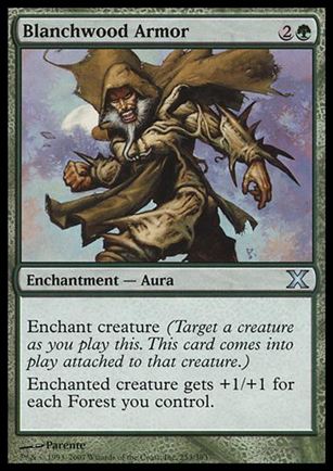 Magic the Gathering: 10th Edition (Base Set) card 253 Blanchwood Armor