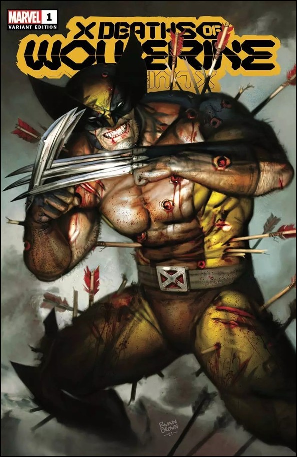 X Deaths of Wolverine issue 1-M Ryan Brown Cover BTC Limited 3000