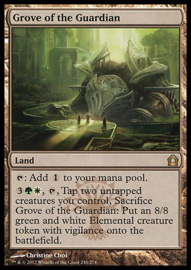 Magic the Gathering: Return to Ravnica (Base Set) card 240 Grove of the Guardian