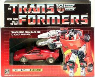 Transformers: More Than Meets the Eye (Generation 1) figure 11 Sideswipe (Autobot Warrior)