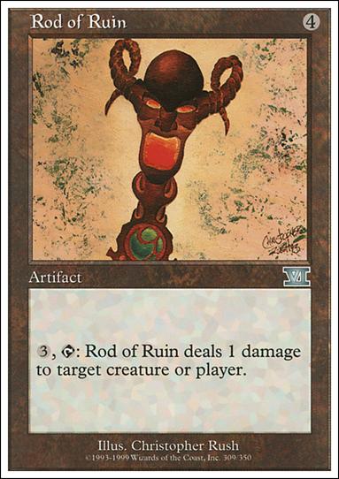 Magic the Gathering: 6th Edition (Base Set) card 309 Rod of Ruin