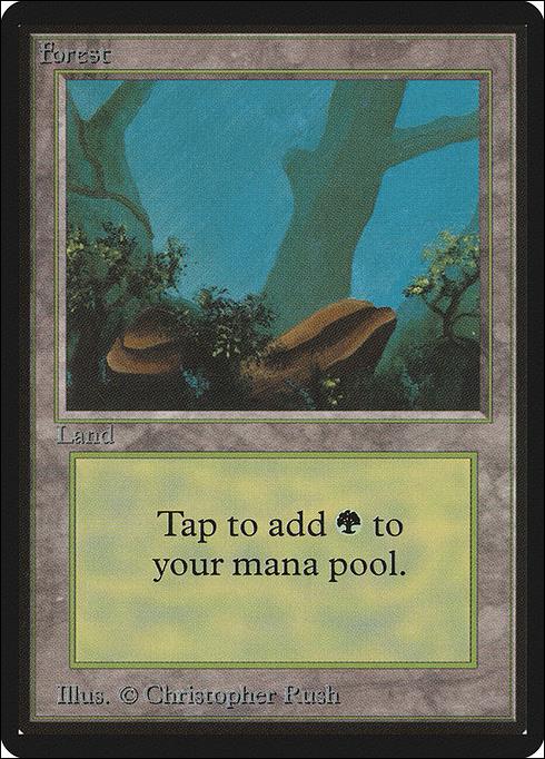 Magic the Gathering: Limited Edition Beta (Base Set) card 292-B Forest
