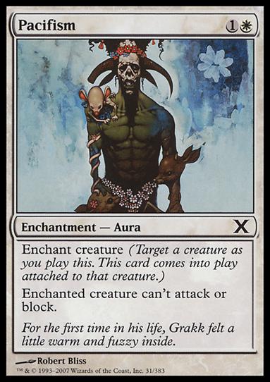 Magic the Gathering: 10th Edition (Base Set) card 31 Pacifism
