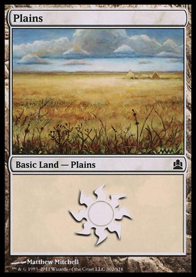 Magic the Gathering: Commander (Base Set) card 302 Plains