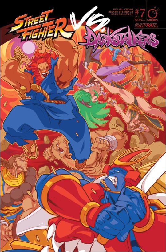 Street Fighter vs Darkstalkers issue 7 Edwin Huang Cover