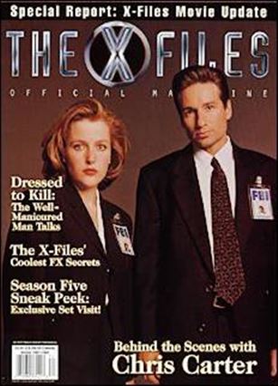 Official X-Files Magazine Volume 1 issue 4 Fox Mulder & Dana Scully Cover