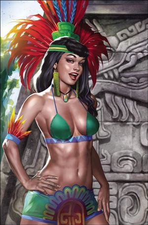 Bettie Page: The Alien Agenda issue 4-S Josh Burns Virgin Cover