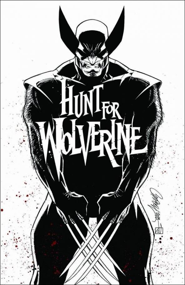 Hunt for Wolverine issue 1-S J. Scott Campbell Calgary Fan Expo B&W Cover