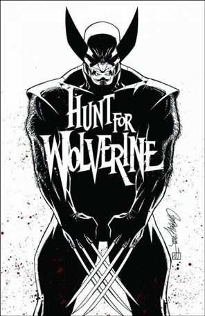 Hunt for Wolverine issue 1-S J. Scott Campbell Calgary Fan Expo B&W Cover