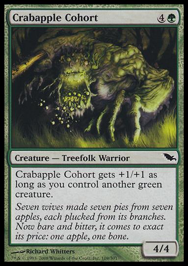 Magic the Gathering: Shadowmoor (Base Set) card 109 Crabapple Cohort