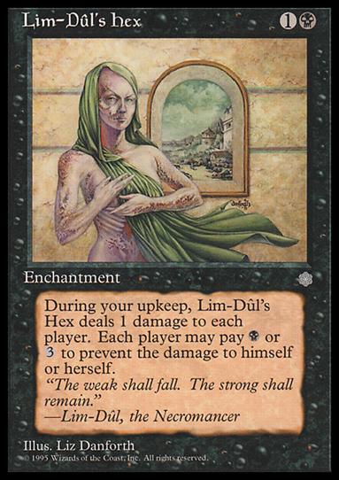 Magic the Gathering: Ice Age (Base Set) card 146 Lim-Dul's Hex