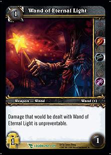 World of Warcraft: March of the Legion (Base Set) card 292 Wand of Eternal Light