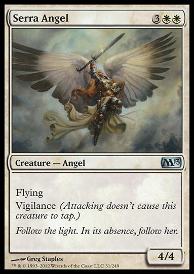 Magic the Gathering: 2013 Core Set (Base Set) card 31 Serra Angel