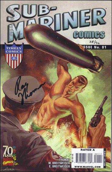 Sub-Mariner Comics 70th Anniversary Special issue 1-D DF Breitweiser Cover (Signed by Roy Thomas) 1/90
