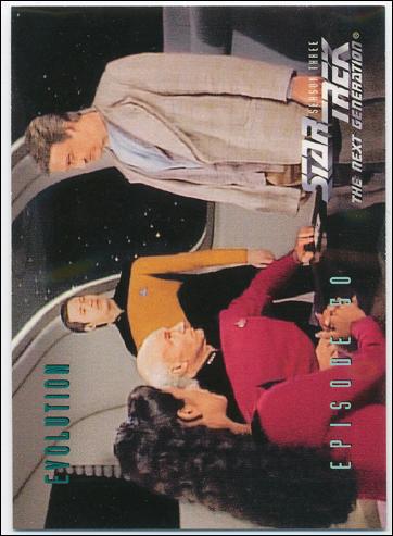 Star Trek: The Next Generation - The Episode Collection Season Three (Base Set) card 233 Evolution, Episode 50B