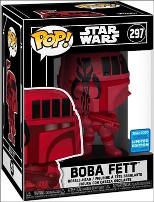 POP! Star Wars figure 297-I Boba Fett (Futura Red) Wondrous Convention