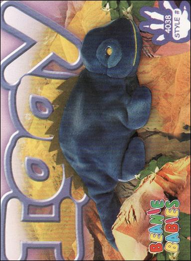 Beanie Babies Series 4 (Base Set) card 201-B Iggy - Misprint back of card