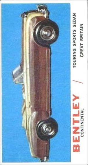 Sports Cars (1961) (Base Set) card 22 Bentley Continental