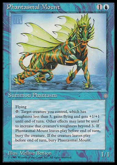 Magic the Gathering: Ice Age (Base Set) card 88 Phantasmal Mount