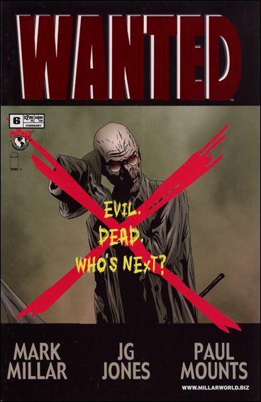 Wanted (2003) issue 6-L DF "Mister Rictus Eliminated" Red Foil Cover 1/100