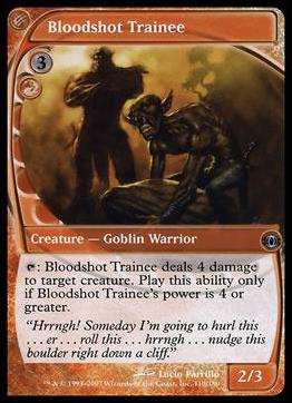 Magic the Gathering: Future Sight (Base Set) card 110 Bloodshot Trainee