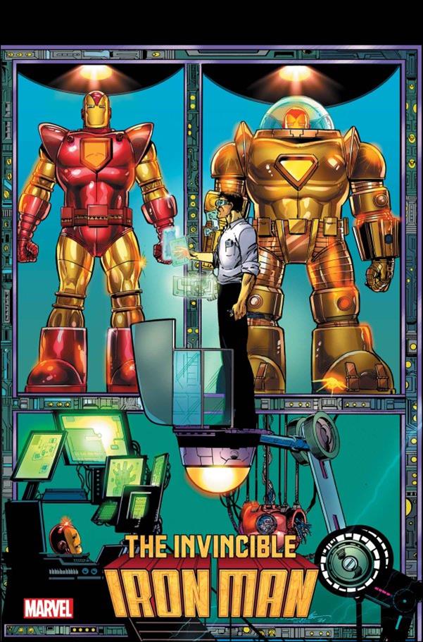 Invincible Iron Man (2022) issue 4-C Bob Layton Connecting Cover