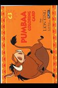 Lion King: Series 1 (Coloring Subset) card C3 Pumbaa Coloring Card