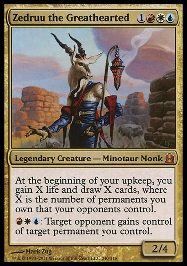 Magic the Gathering: Commander (Base Set) card 240 Zedruu the Greathearted