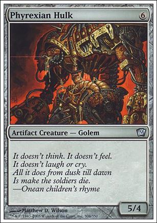 Magic the Gathering: 9th Edition (Base Set) card 306 Phyrexian Hulk