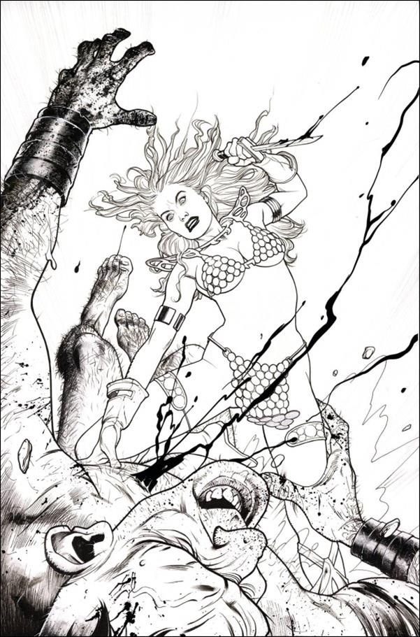 Red Sonja: Empire of the Damned issue 2-P Joshua Middleton 1:40 Virgin B&W Cover