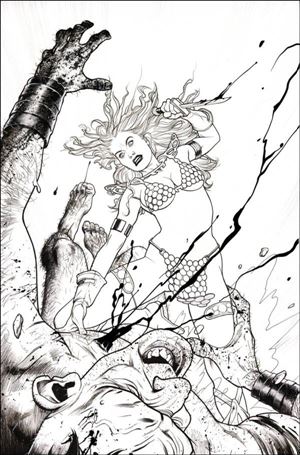 Red Sonja: Empire of the Damned issue 2-P Joshua Middleton 1:40 Virgin B&W Cover