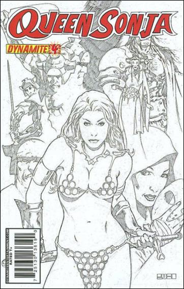 Queen Sonja issue 4-D Mel Rubi Sketch Cover