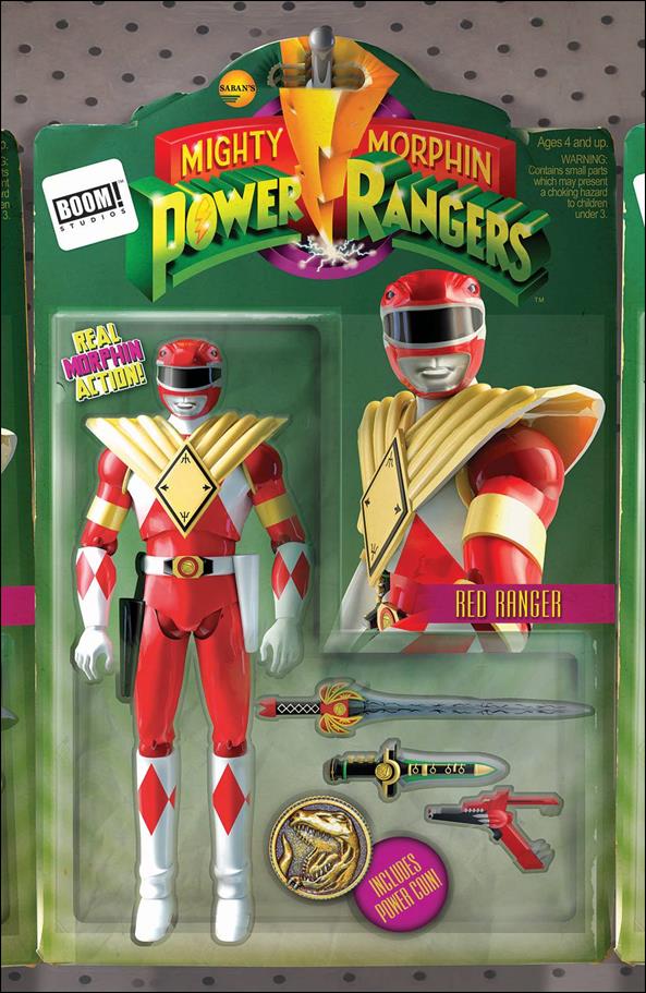 Mighty Morphin Power Rangers issue 8-D David Ryan Robinson Action Figure Cover