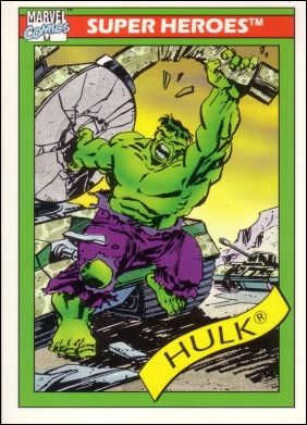 Marvel Universe: Series 1 (Base Set) card 3 Hulk