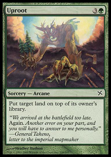 Magic the Gathering: Betrayers of Kamigawa (Base Set) card 149 Uproot
