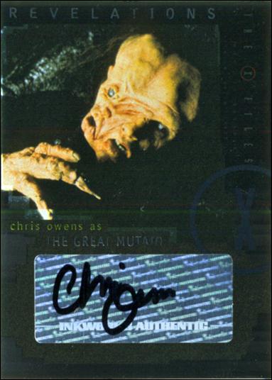 X-Files: I Want to Believe (Autograph Subset) card A-7 Chris Owens as the Great Mutato