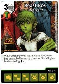 DC Comics Dice Masters War of Light card 77 Beast Boy: Changeling 