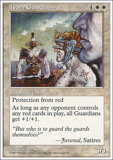 Magic the Gathering: 5th Edition (Base Set) card 40 Ivory Guardians