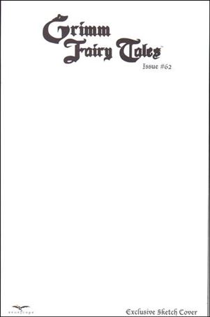 Grimm Fairy Tales (2005) issue 62-E Blank/Sketch Cover 1/500