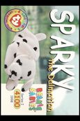 Beanie Babies Series 1 (Base Set) card 122 Sparky the Dalmation