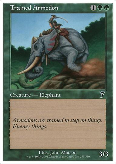 Magic the Gathering: 7th Edition (Base Set) card 275 Trained Armodon