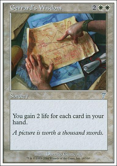 Magic the Gathering: 7th Edition (Base Set) card 16 Gerrard's Wisdom