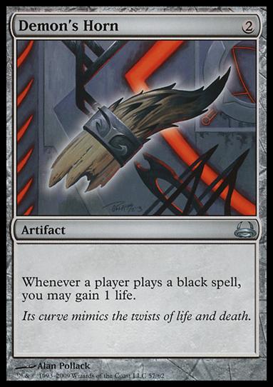 Magic the Gathering: Duel Decks: Divine vs. Demonic (Base Set) card 57 Demon's Horn