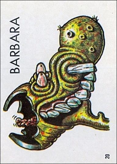 Ugly Stickers (1965) (Base Set) card 20 Barbara