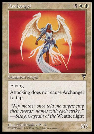 Magic the Gathering: Visions (Base Set) card 1 Archangel