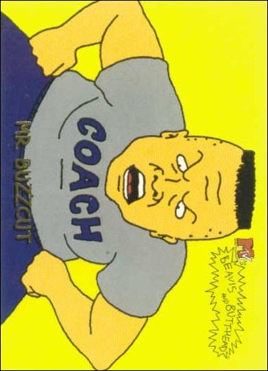 Beavis and Butt-Head (Base Set) card '8769' Mr. Buzzcut